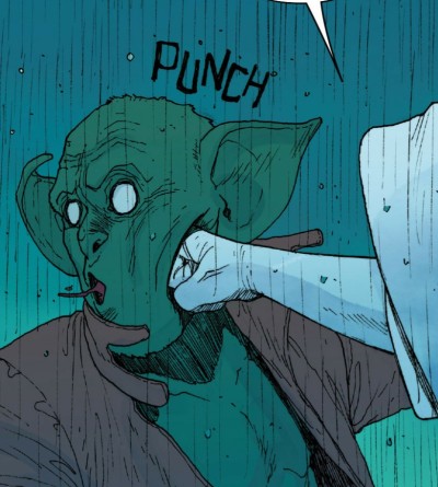 Also, why wouldn't you buy a comic where punches are emphasized with the actual word "punch"?