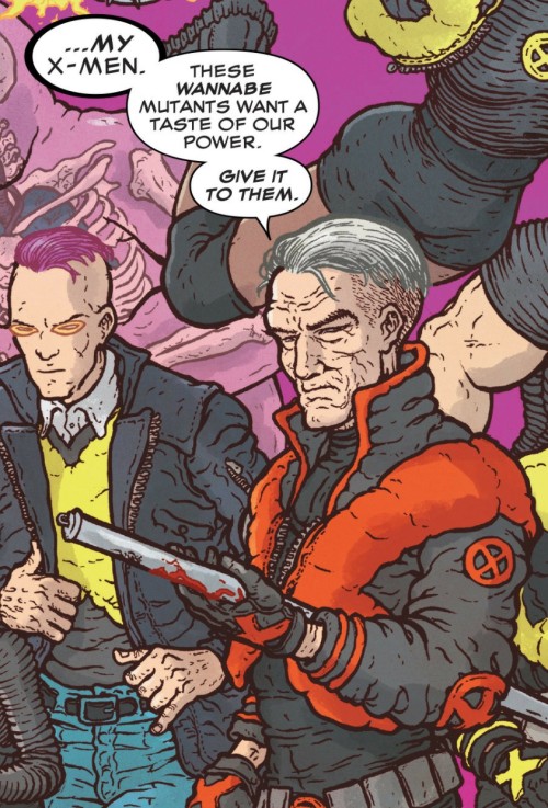 That is the best haircut Magneto's ever had.